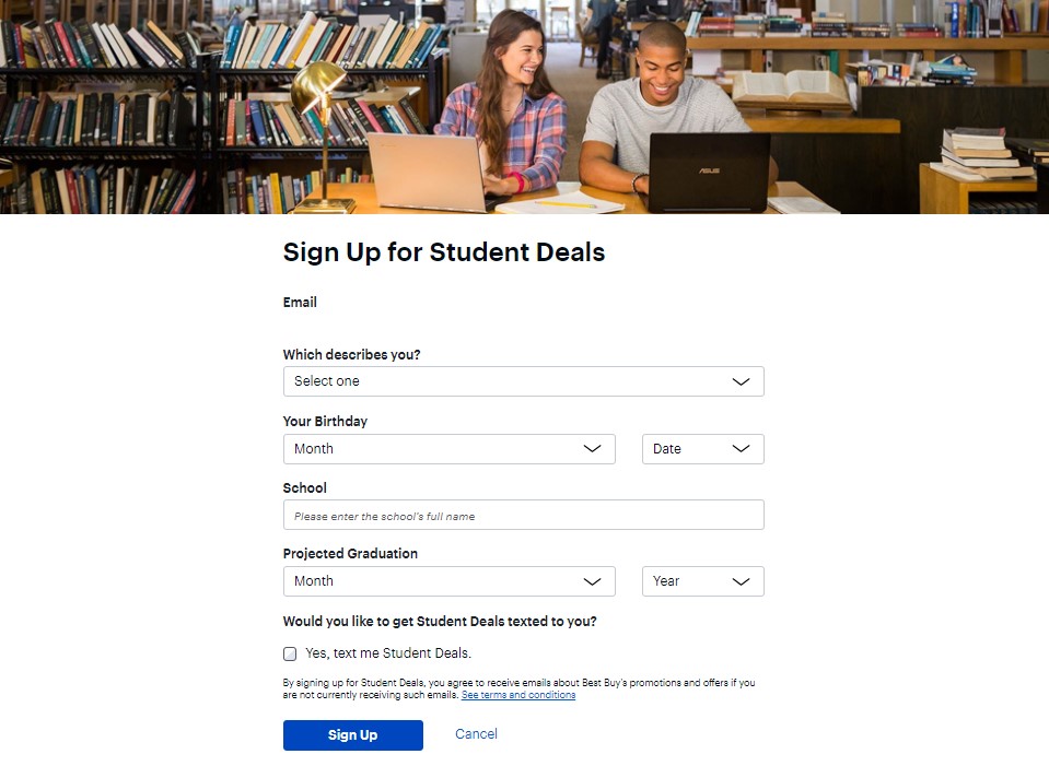 Best Buy Student Deals Sign Up
