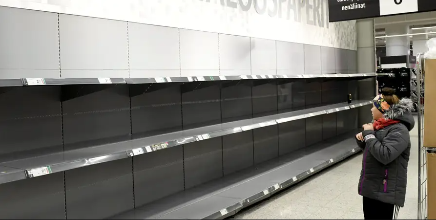 Empty Store Shelves