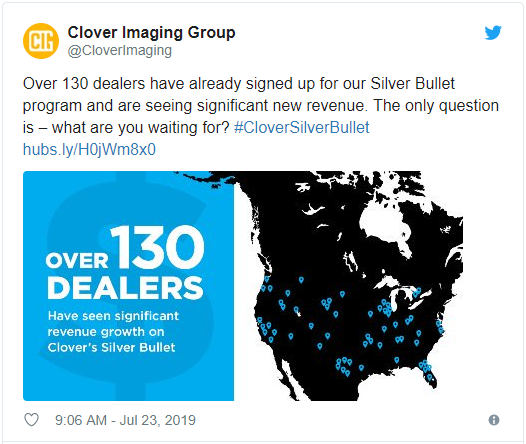 CIG Sucess of Silver Bullet Program tweet