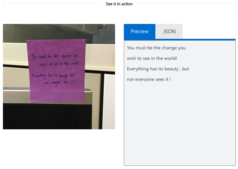 text on post it note